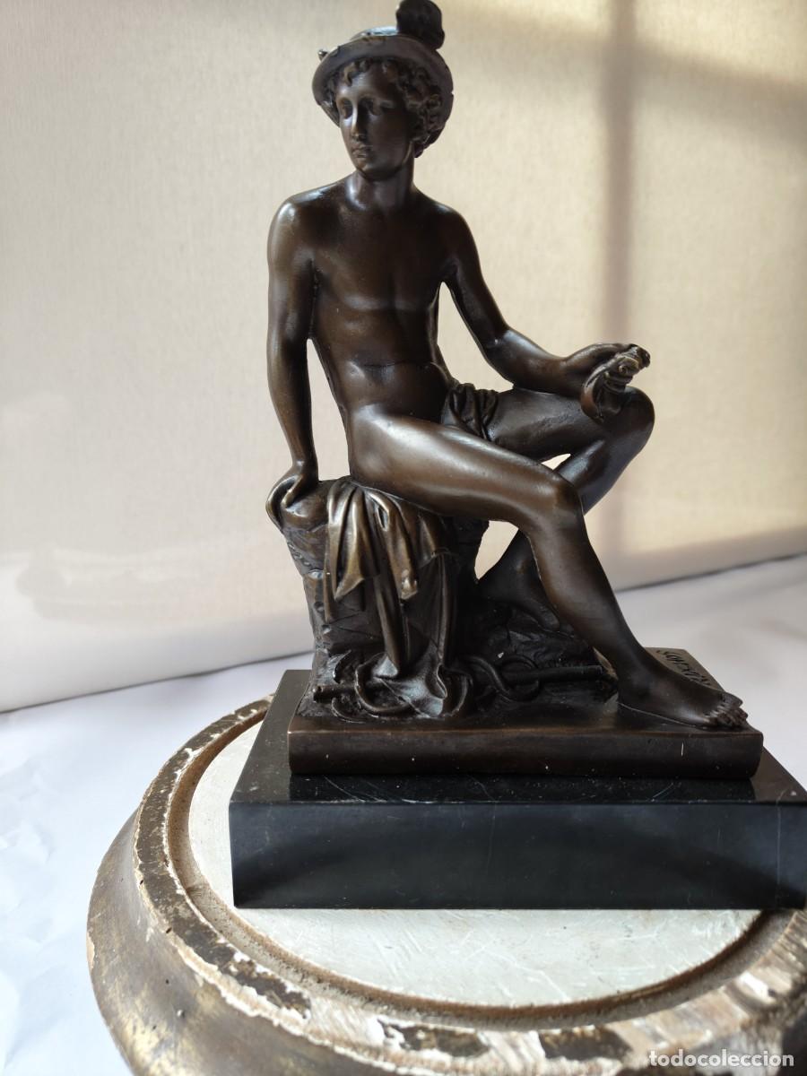Arte: Hermes sentado, bronce. - Foto 2
