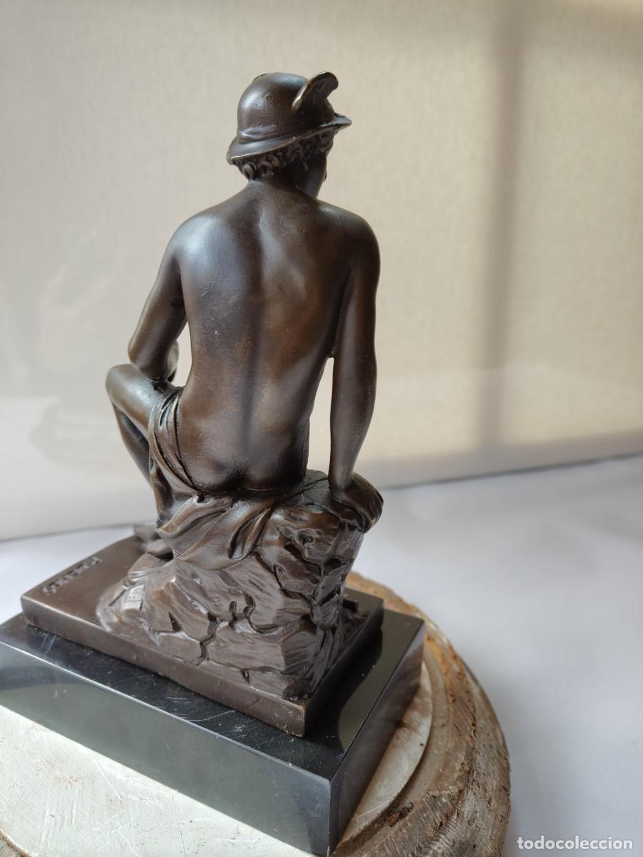 Arte: Hermes sentado, bronce. - Foto 5