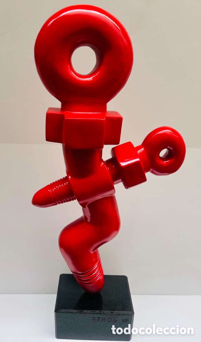 Arte: Escultura. En bronce tornillo - Foto 1