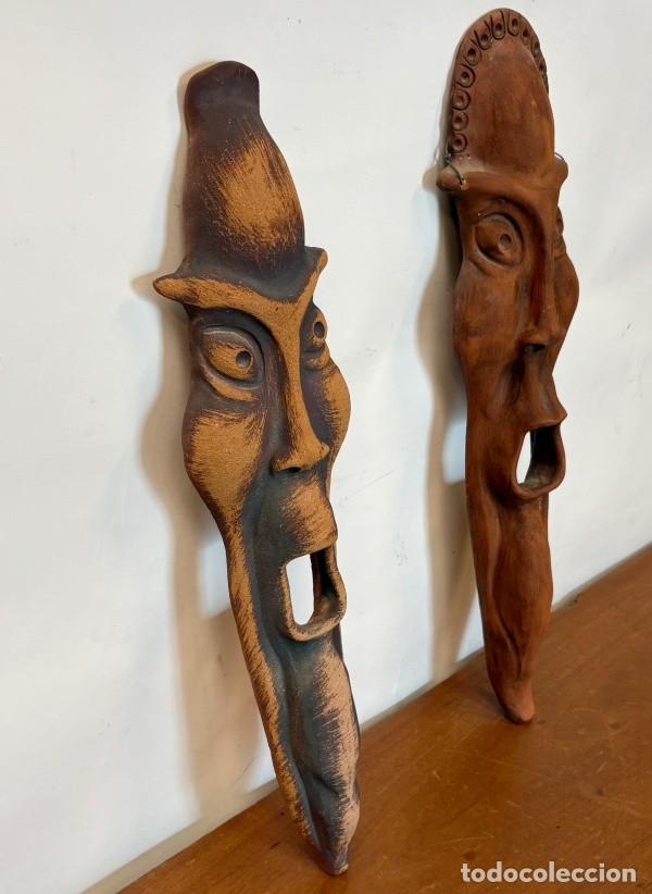 Arte: Pareja de Mascaras de Barro - Foto 4