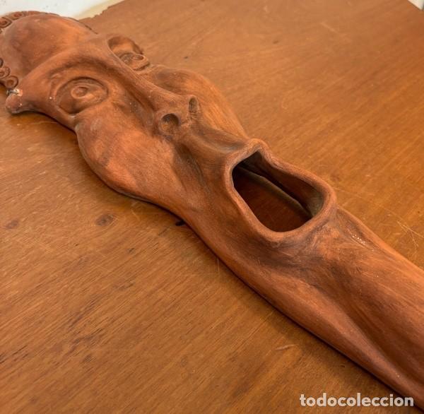 Arte: Pareja de Mascaras de Barro - Foto 7