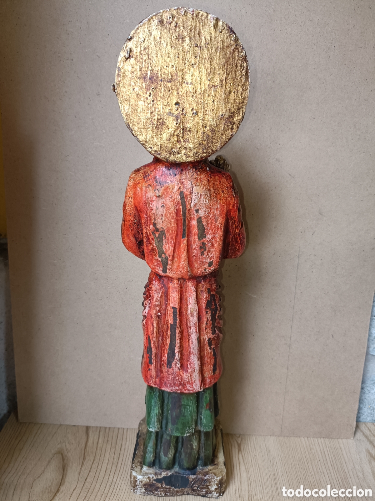 Arte: San pedro madera policromada - Foto 4