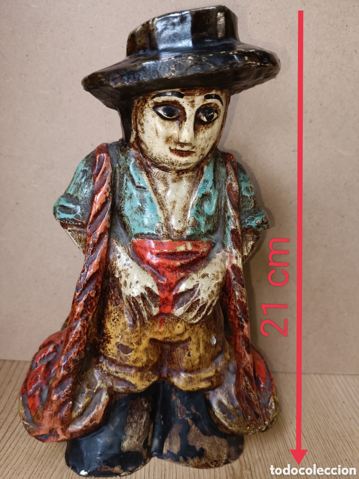 Arte: Figura madera policromada - Foto 2