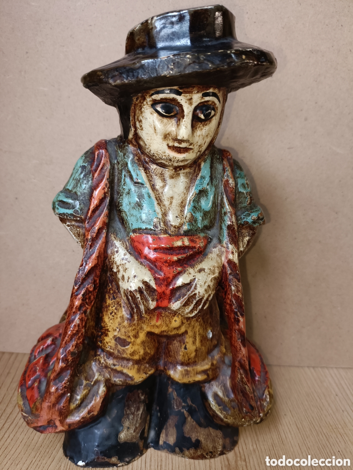 Arte: Figura madera policromada - Foto 3
