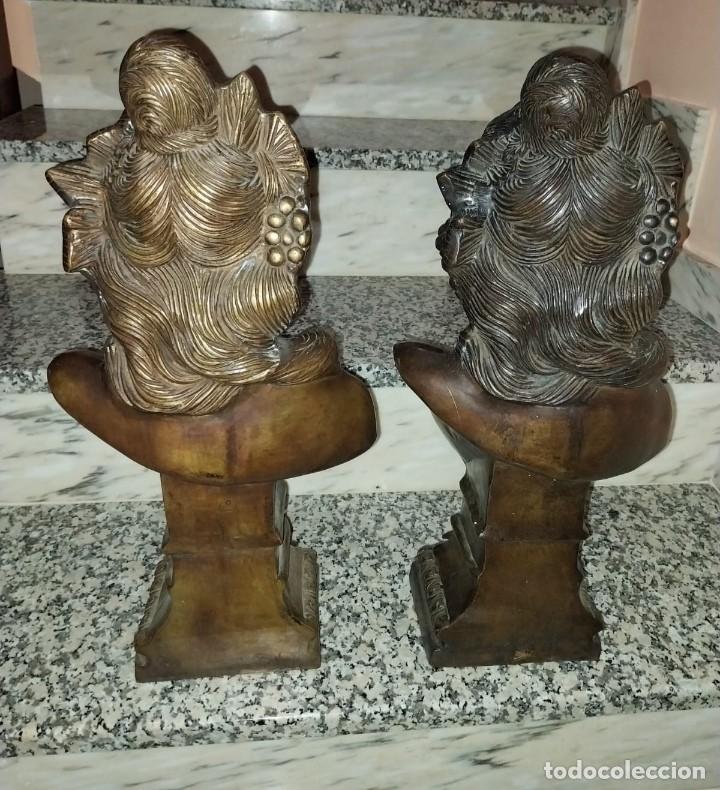 Arte: pareja de bustos de bronce - Foto 5