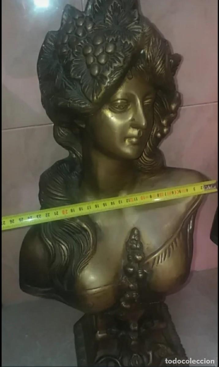 Arte: pareja de bustos de bronce - Foto 6