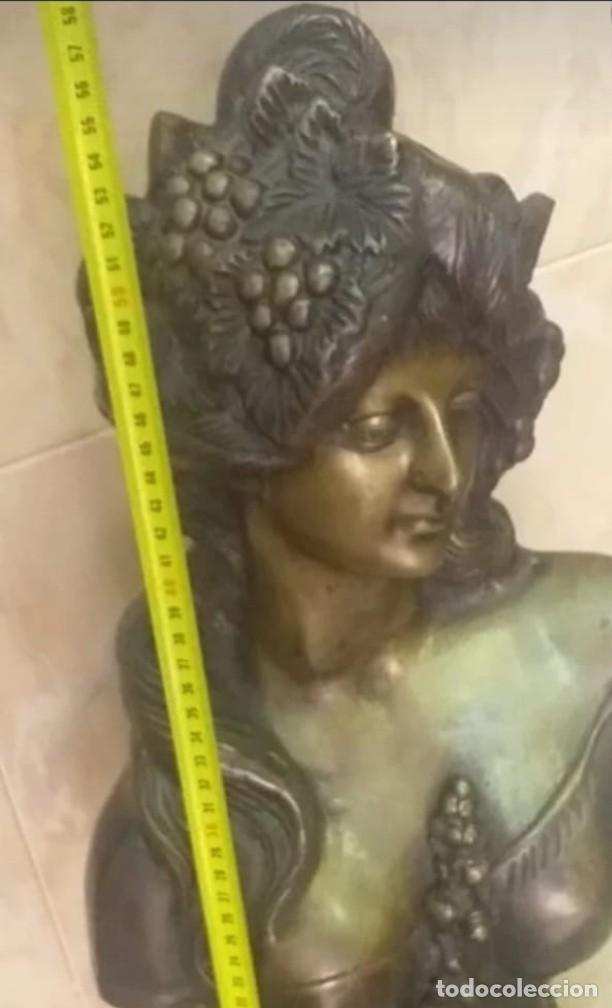Arte: pareja de bustos de bronce - Foto 7