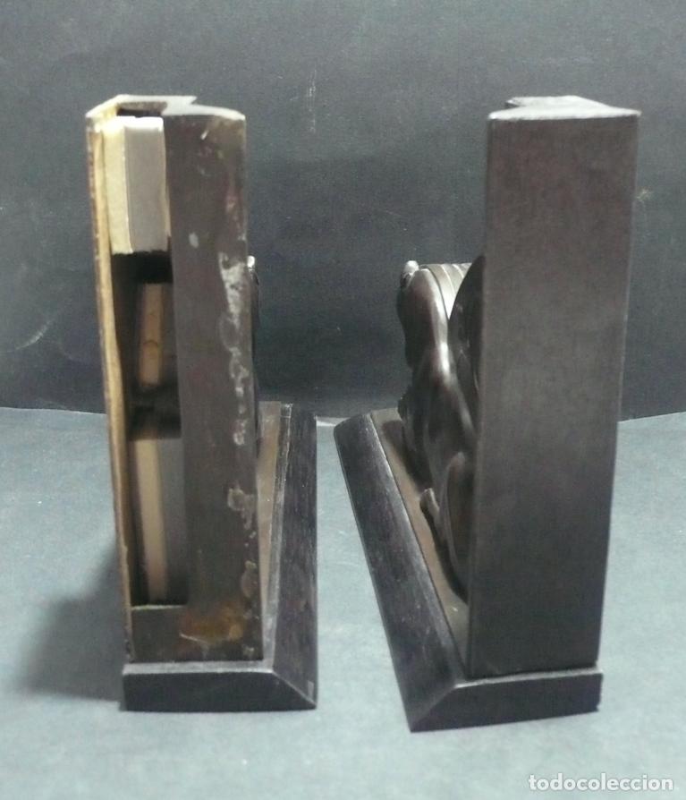 Arte: SUJETA LIBROS DE BRONCE - Foto 3