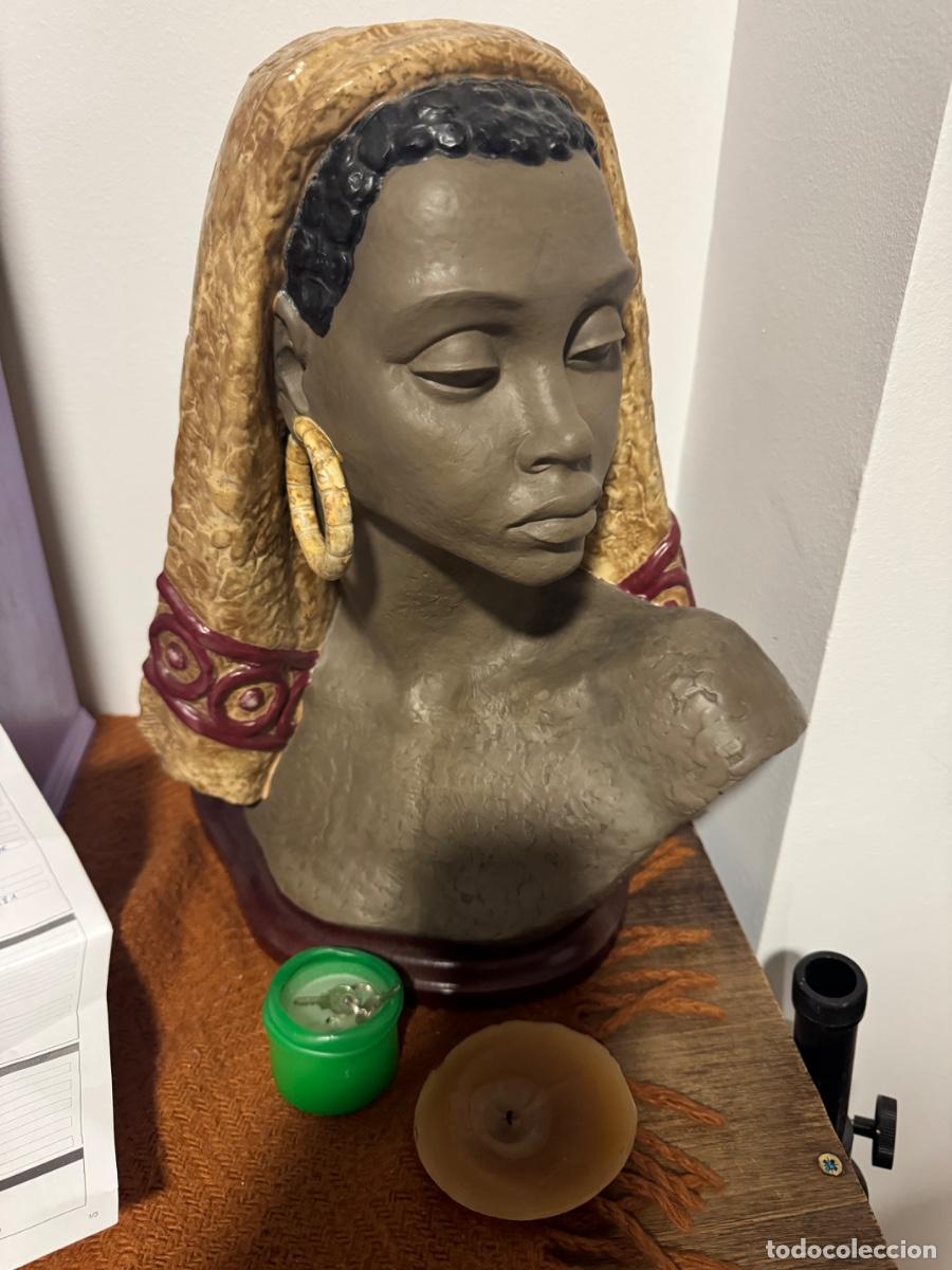 Arte: Figura busto africano - Foto 1