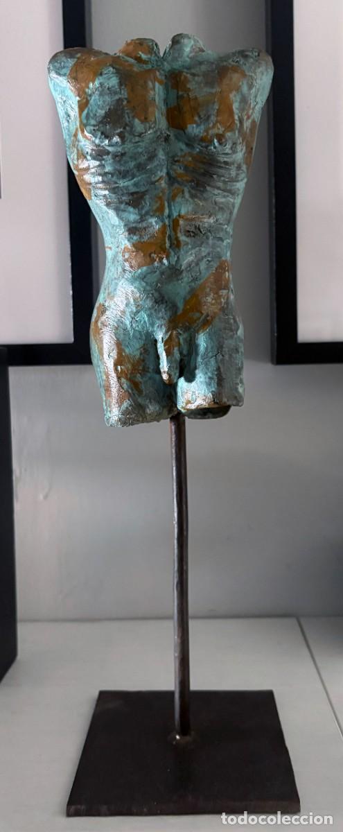 Arte: Torso masculino bronce - Foto 3