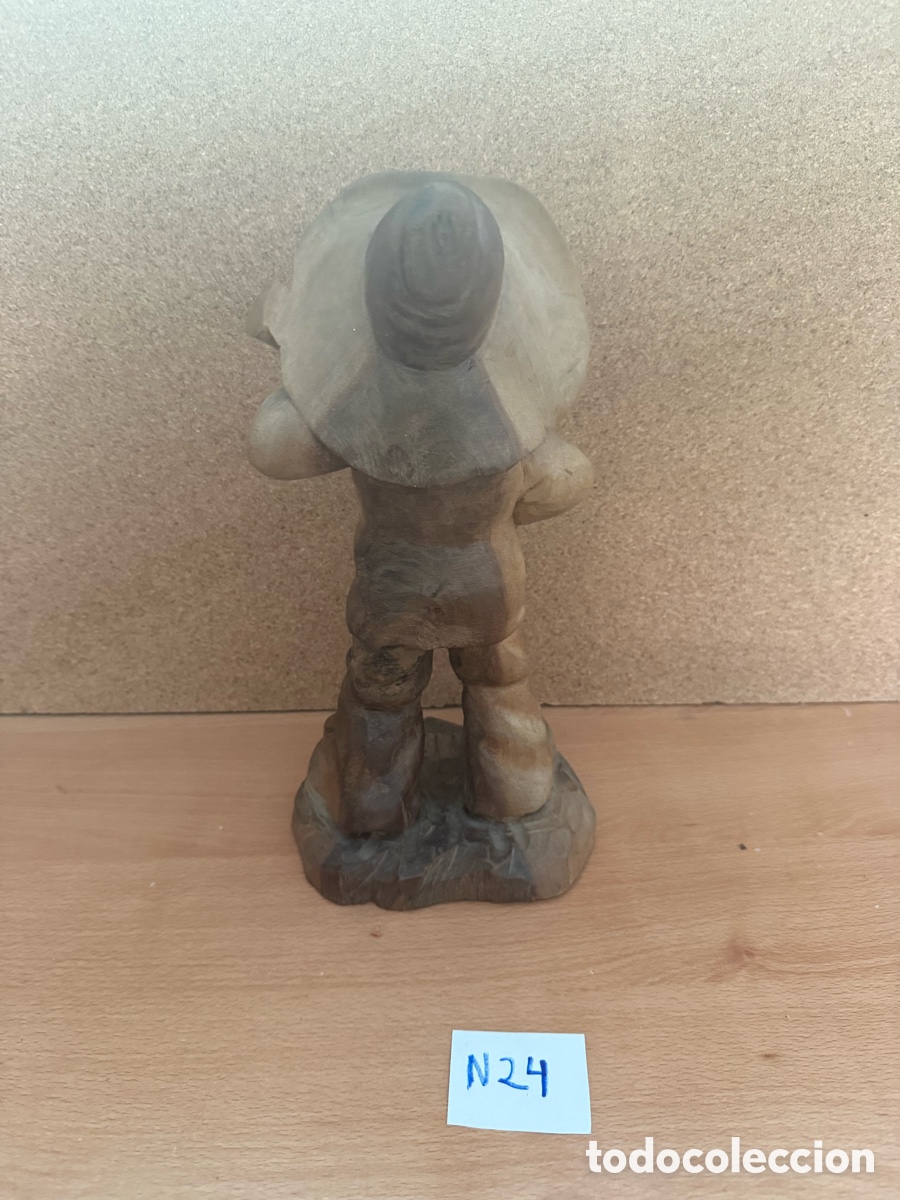 Arte: Antigua talla de madera - Foto 2
