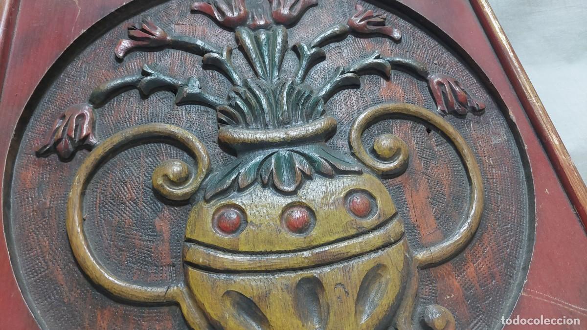 Arte: Tabla tallada jarron - Foto 2