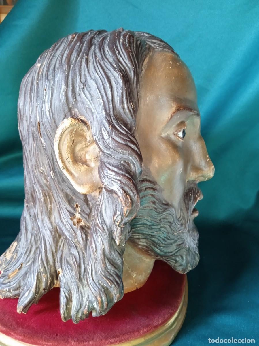 Arte: Antigua Cabeza de madera. - Foto 4