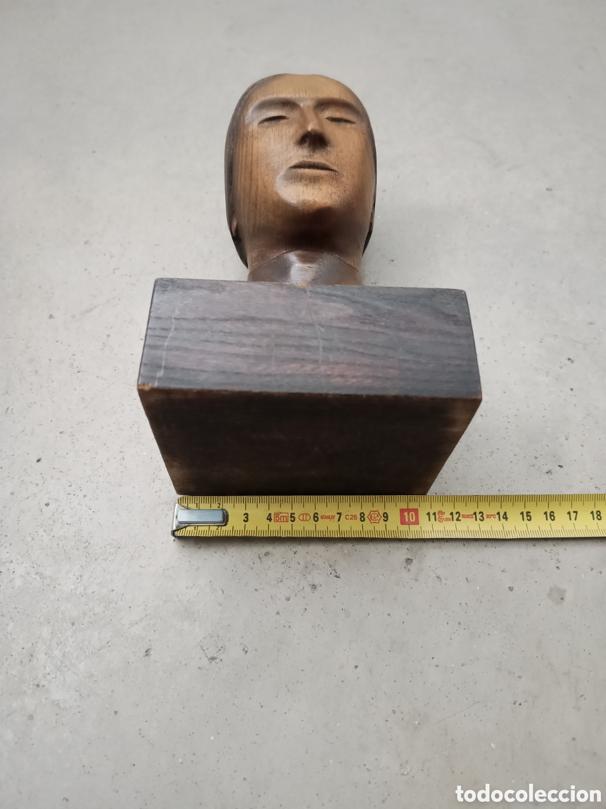 Arte: BUSTO DE MUJER TALLADA EN MADERA - Foto 7