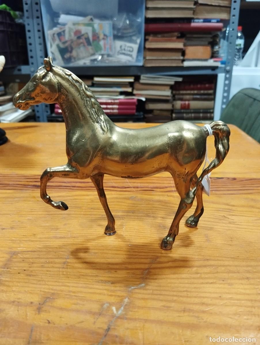 Arte: CABALLO DE BRONCE DORADO. - Foto 1