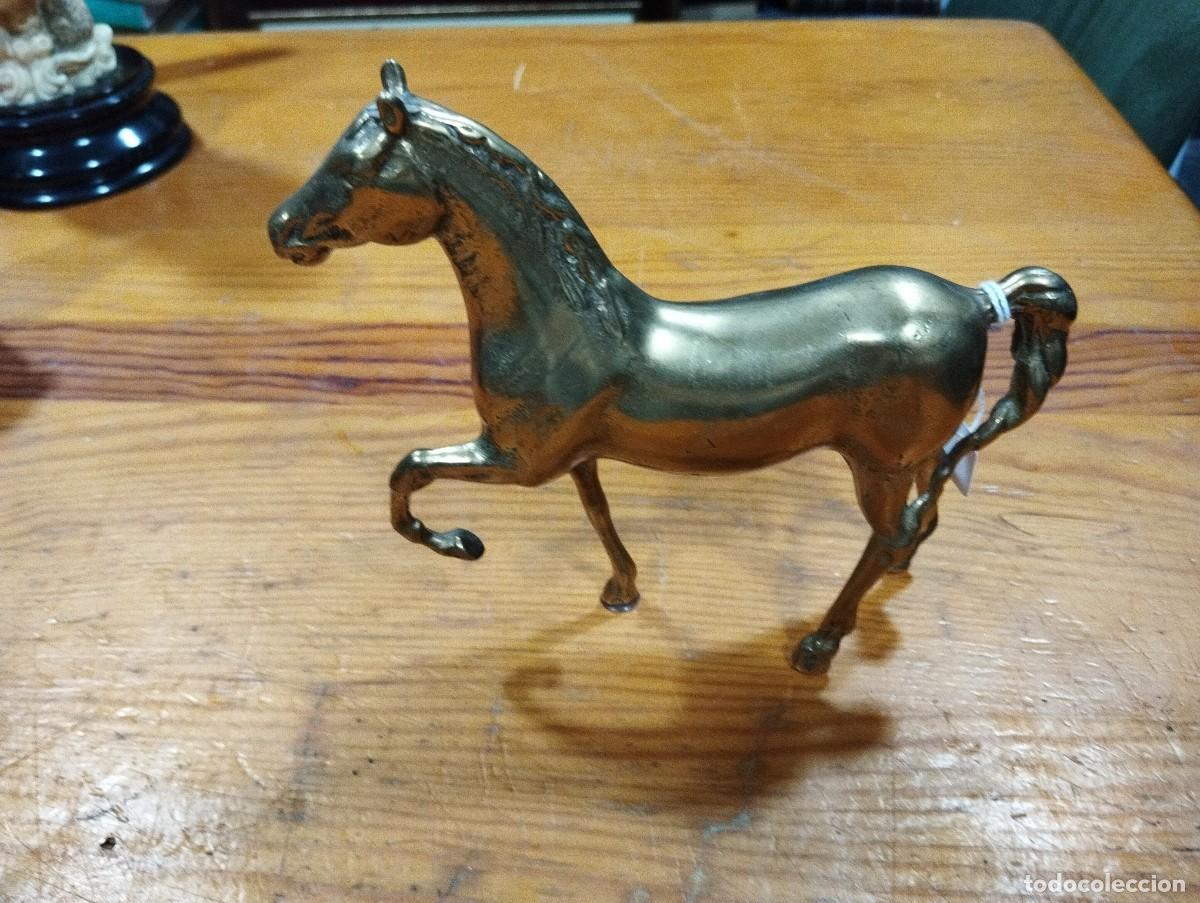 Arte: CABALLO DE BRONCE DORADO. - Foto 3