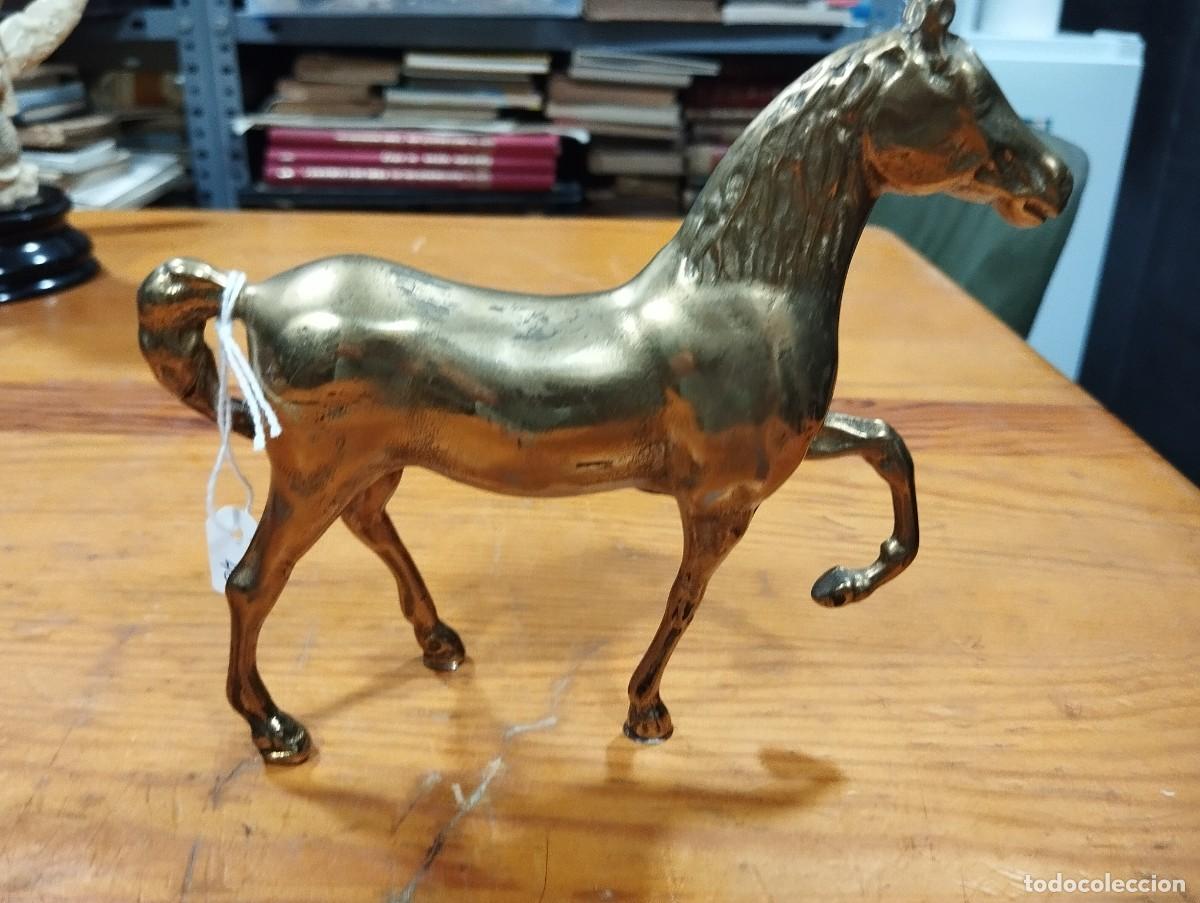Arte: CABALLO DE BRONCE DORADO. - Foto 4