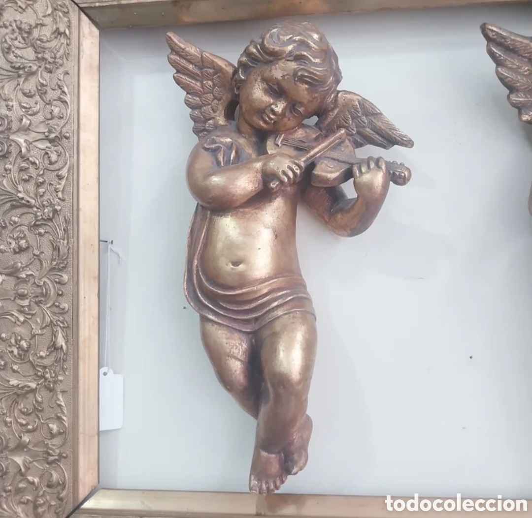 Arte: Preciosos querub&iacute;s de escayola. - Foto 2