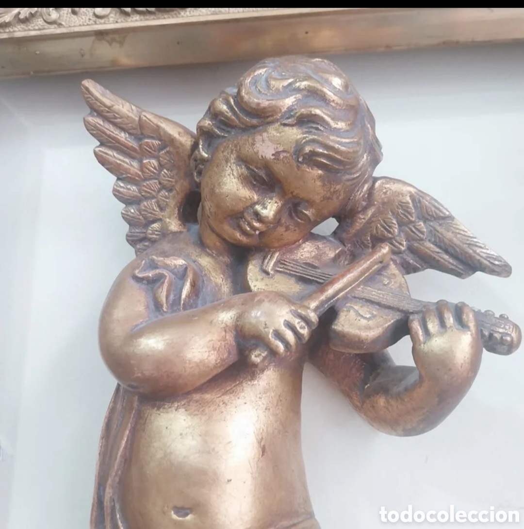 Arte: Preciosos querub&iacute;s de escayola. - Foto 3