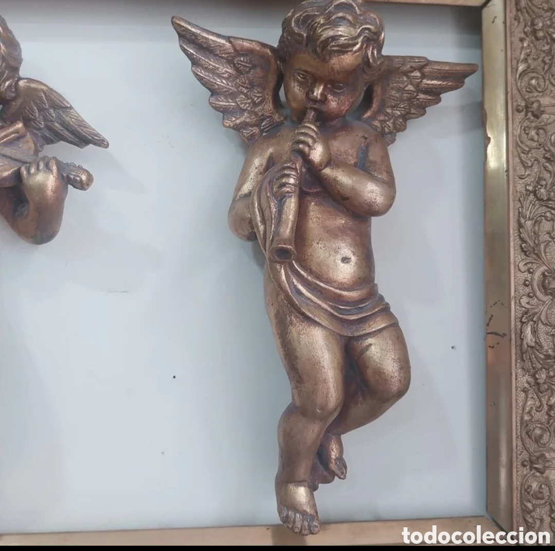 Arte: Preciosos querub&iacute;s de escayola. - Foto 4
