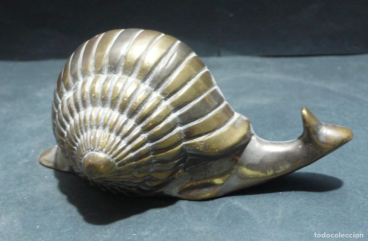 Arte: PEQUE&Ntilde;O CARACOL DE BRONCE - Foto 1