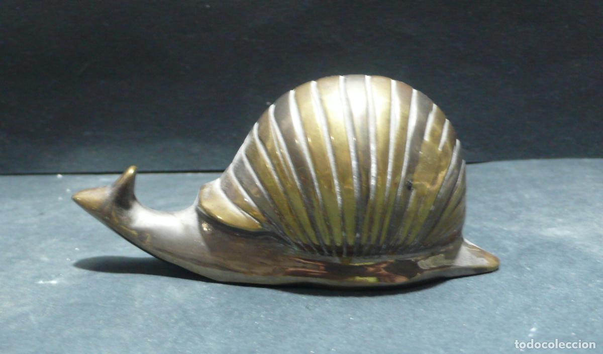 Arte: PEQUE&Ntilde;O CARACOL DE BRONCE - Foto 2