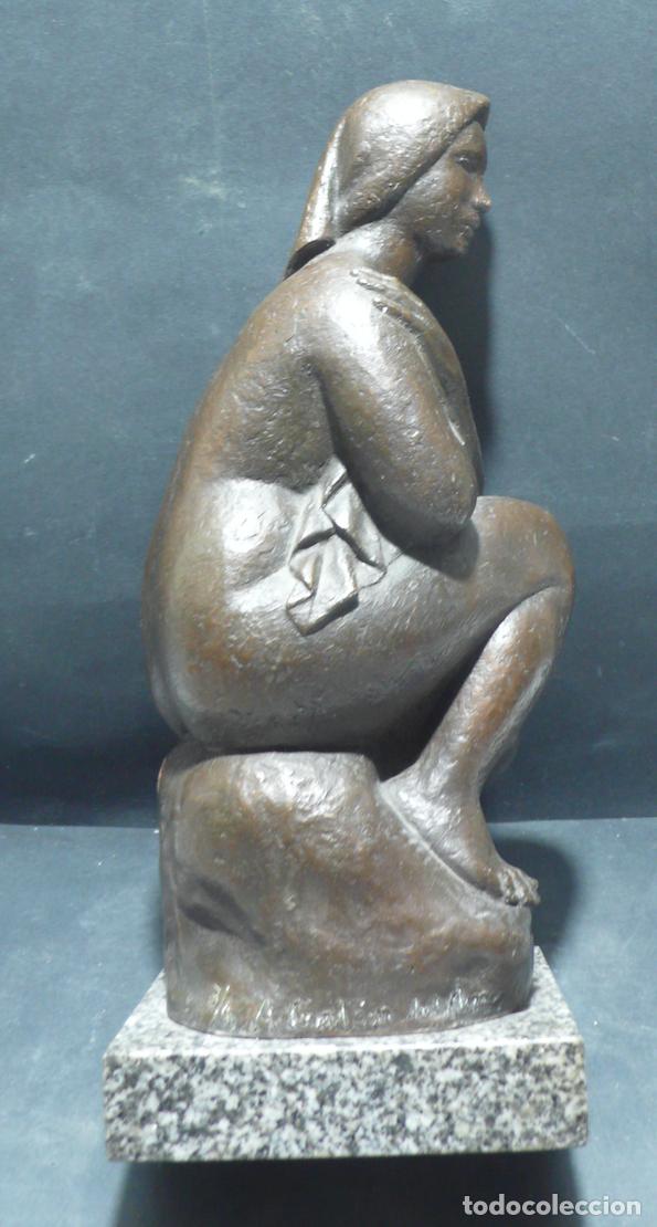 Arte: ESCULTURA DE BRONCE DE MUJER - Foto 3