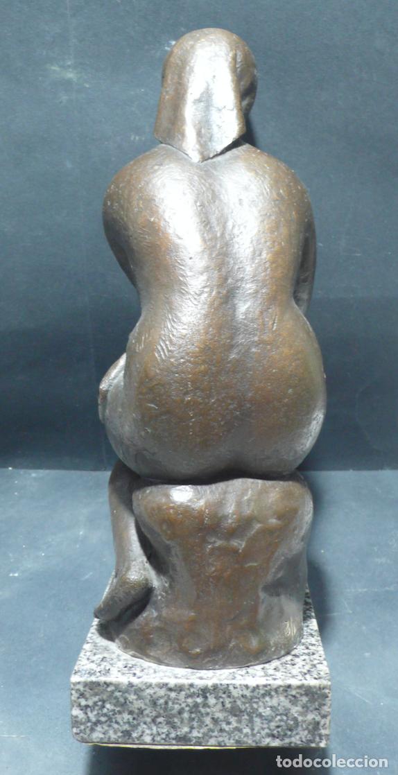 Arte: ESCULTURA DE BRONCE DE MUJER - Foto 4