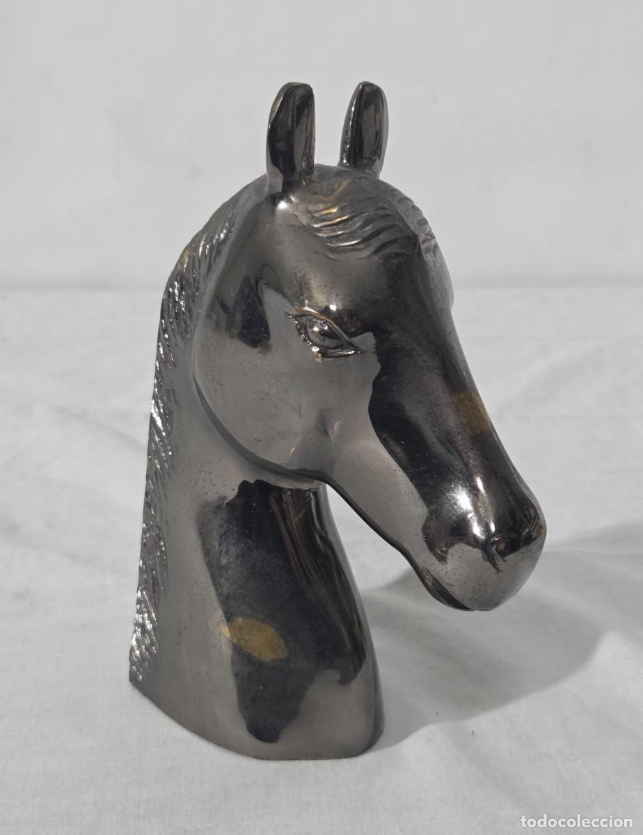 Arte: Cabeza de caballo en bronce - Foto 1