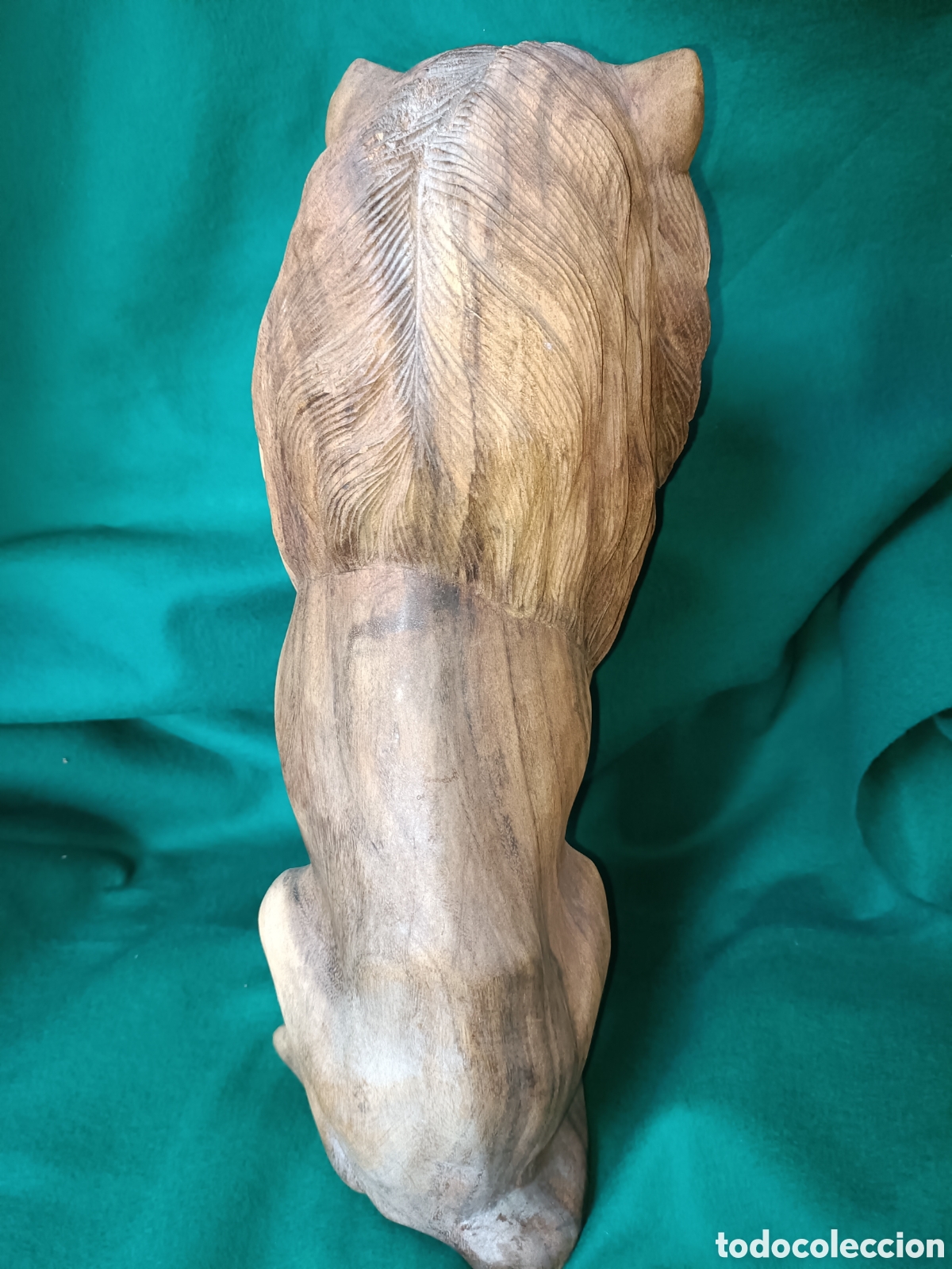 Arte: Le&oacute;n madera teka, hecho en Bali - Foto 3
