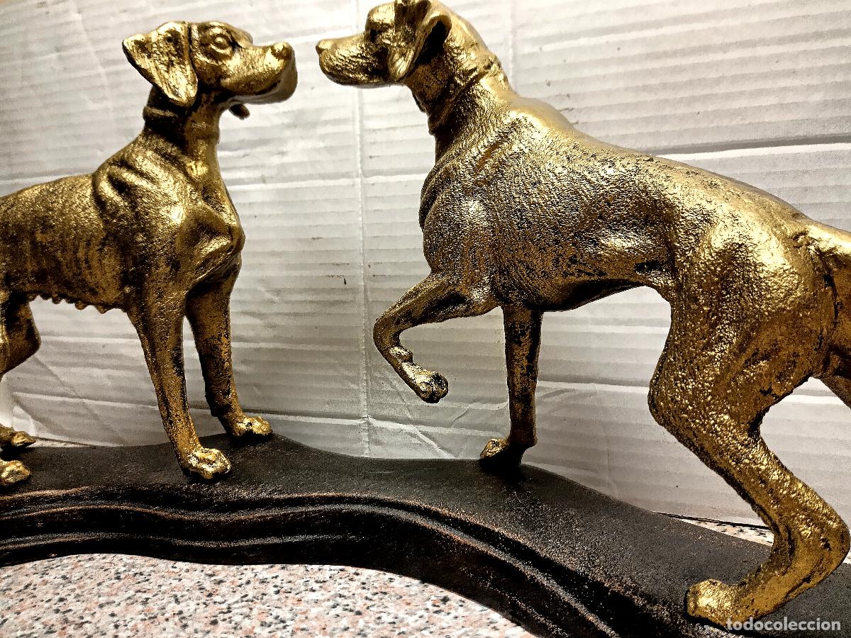Arte: ESCULTURA DE PAREJA PERROS POINTER - Foto 3
