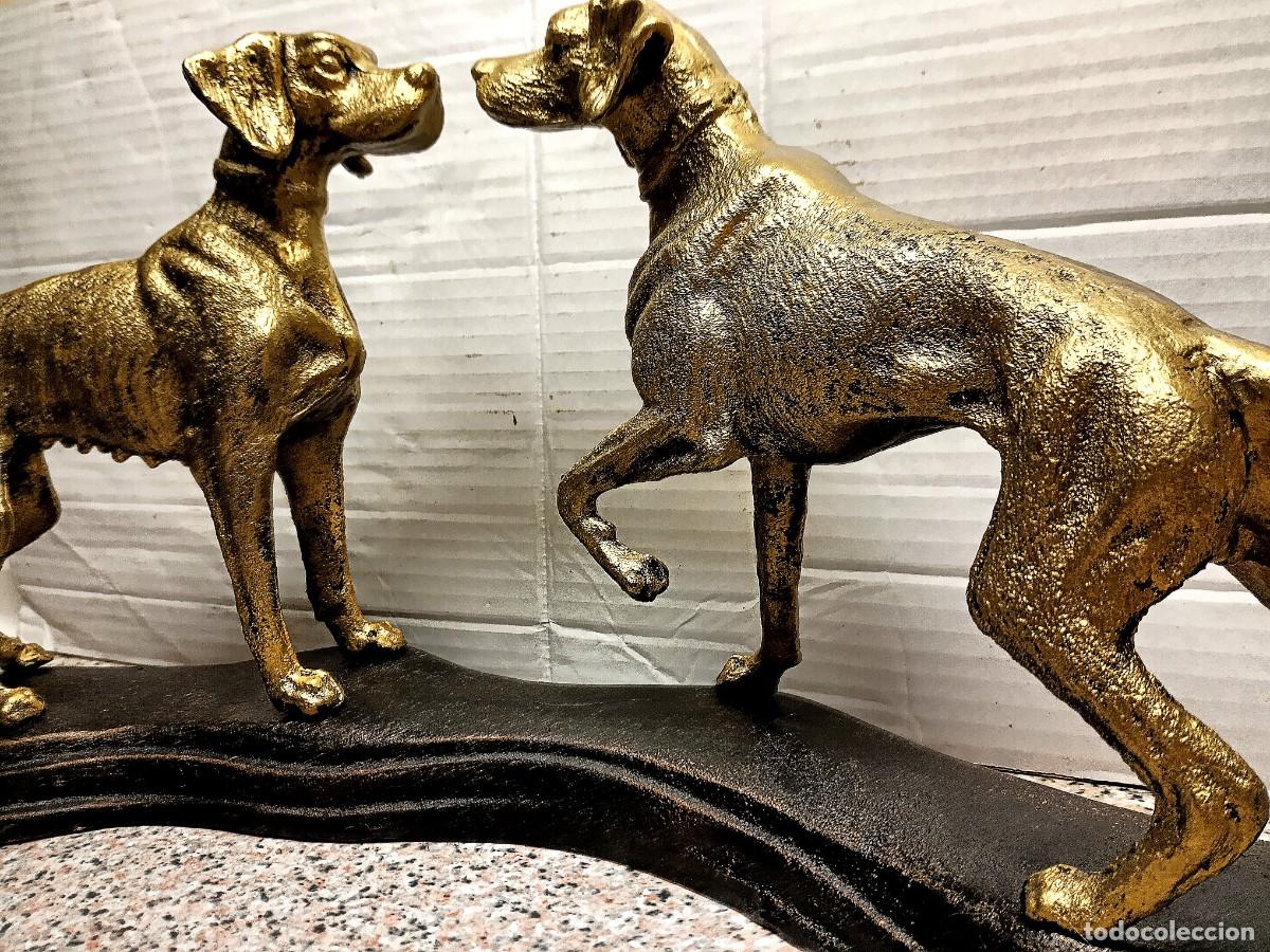 Arte: ESCULTURA DE PAREJA PERROS POINTER - Foto 2