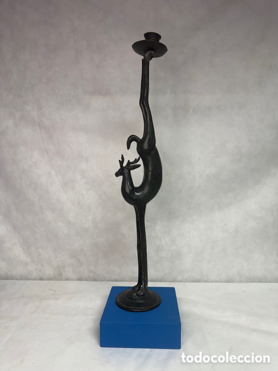 Arte: Porta velas ciervo en Bronce - Foto 2