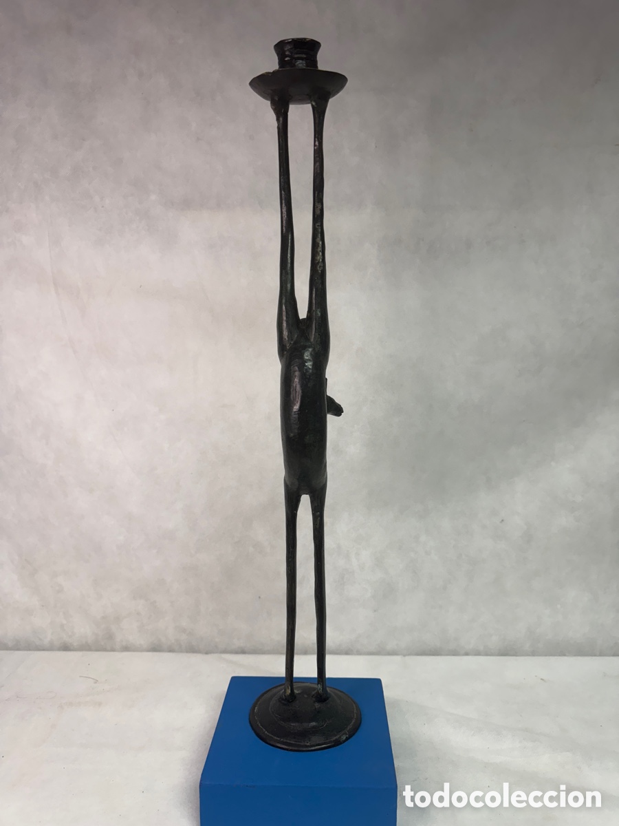 Arte: Porta velas ciervo en Bronce - Foto 3