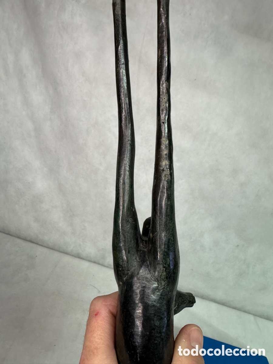 Arte: Porta velas ciervo en Bronce - Foto 10