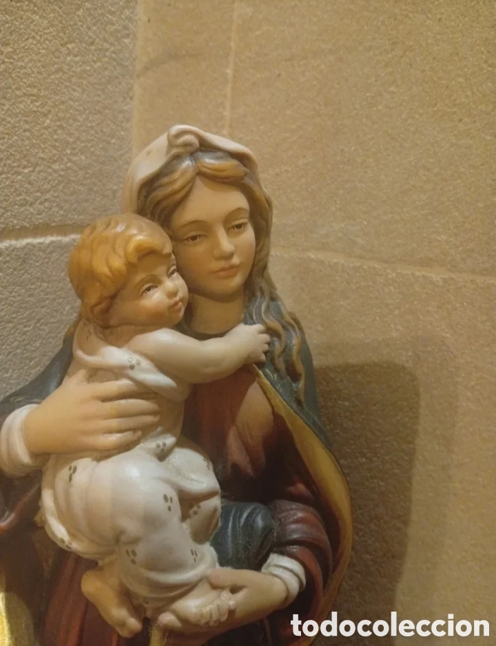Arte: Talla policromada virgen - Foto 2