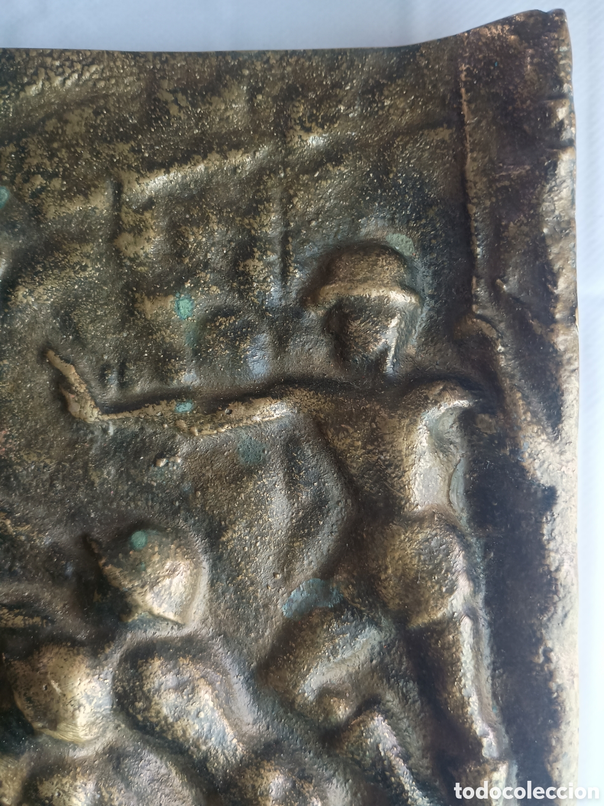 Arte: Placa bronce miner&iacute;a mineros - Foto 3