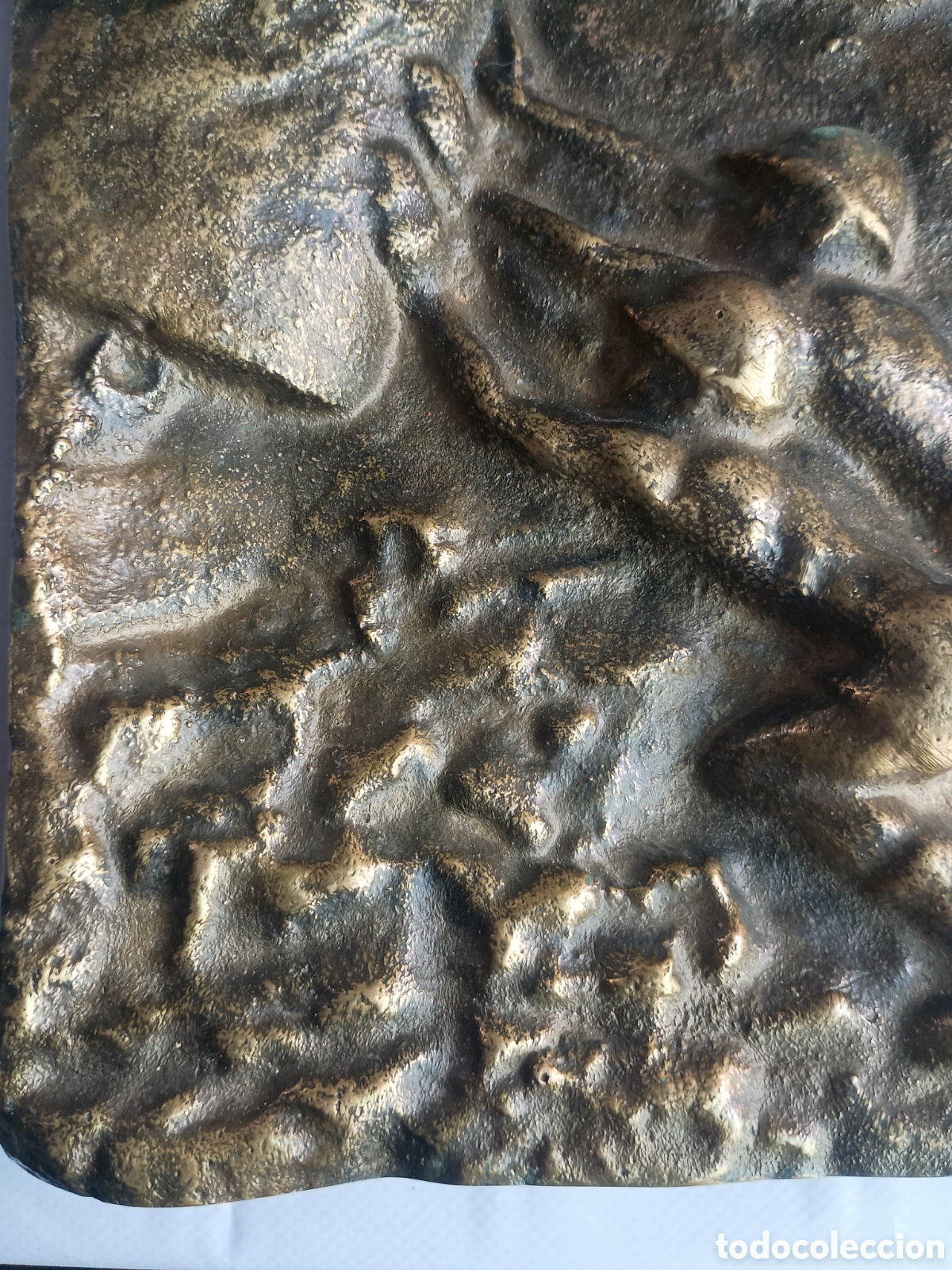 Arte: Placa bronce miner&iacute;a mineros - Foto 4