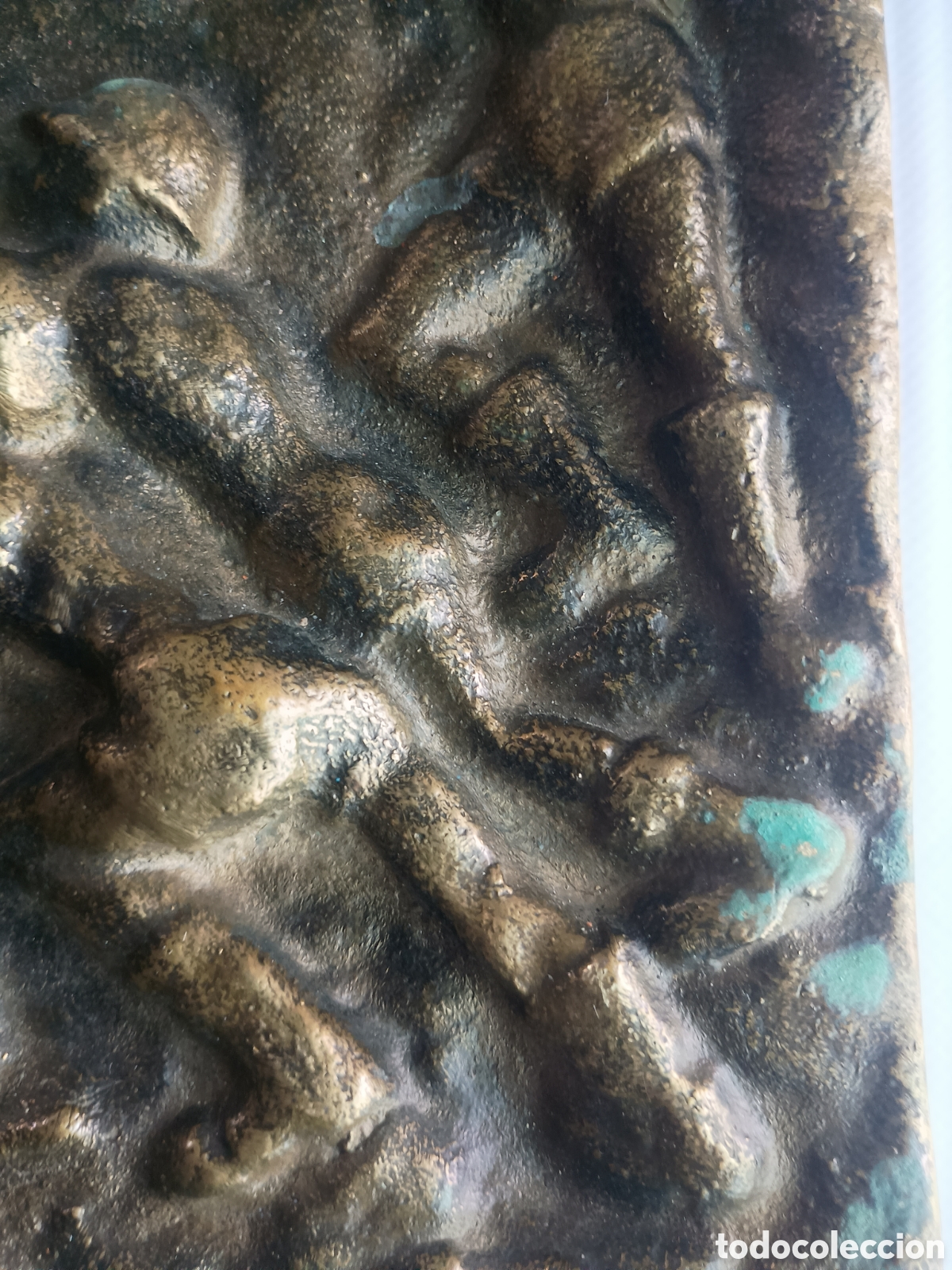 Arte: Placa bronce miner&iacute;a mineros - Foto 5