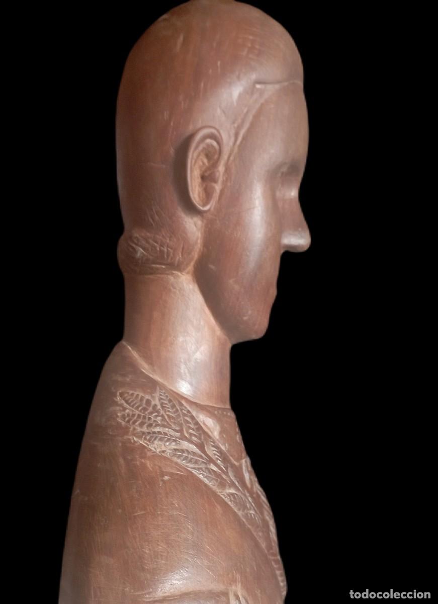 Arte: CIRCULO MODIGLIANI. TALLA EN MADERA. CAMPESINA. - Foto 6