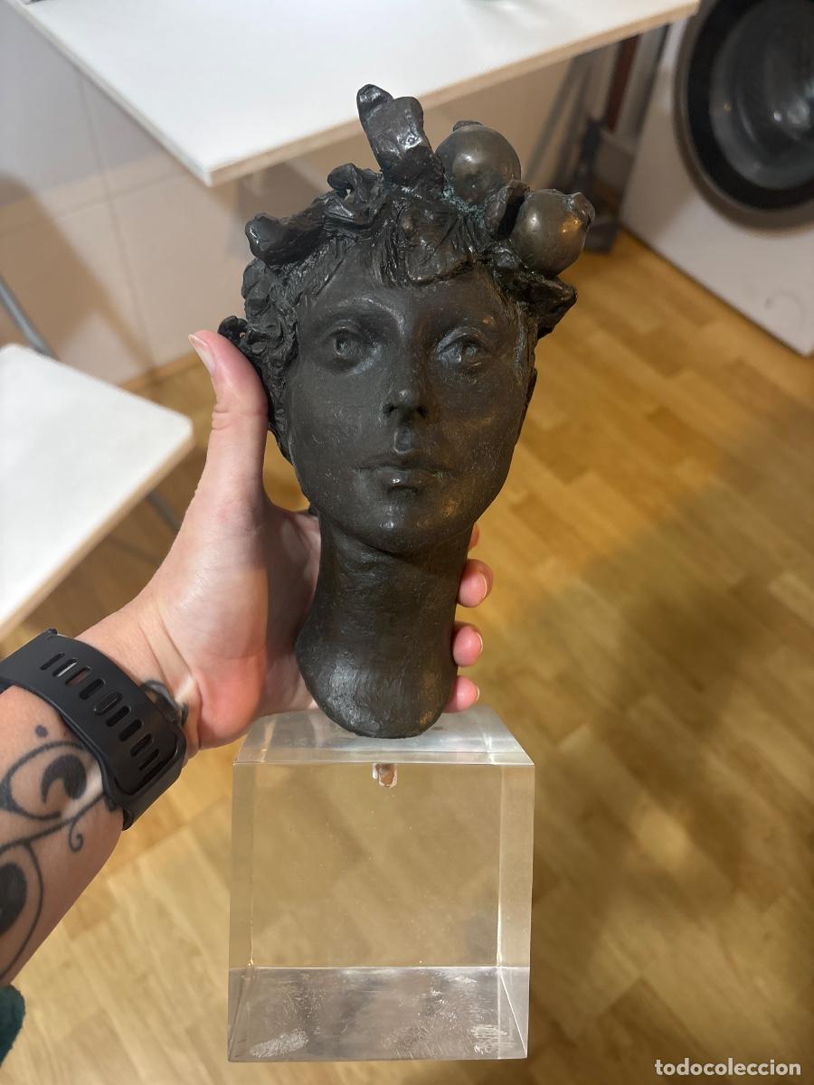 Arte: Cabeza bronce Aurora Ca&ntilde;ero - Foto 1