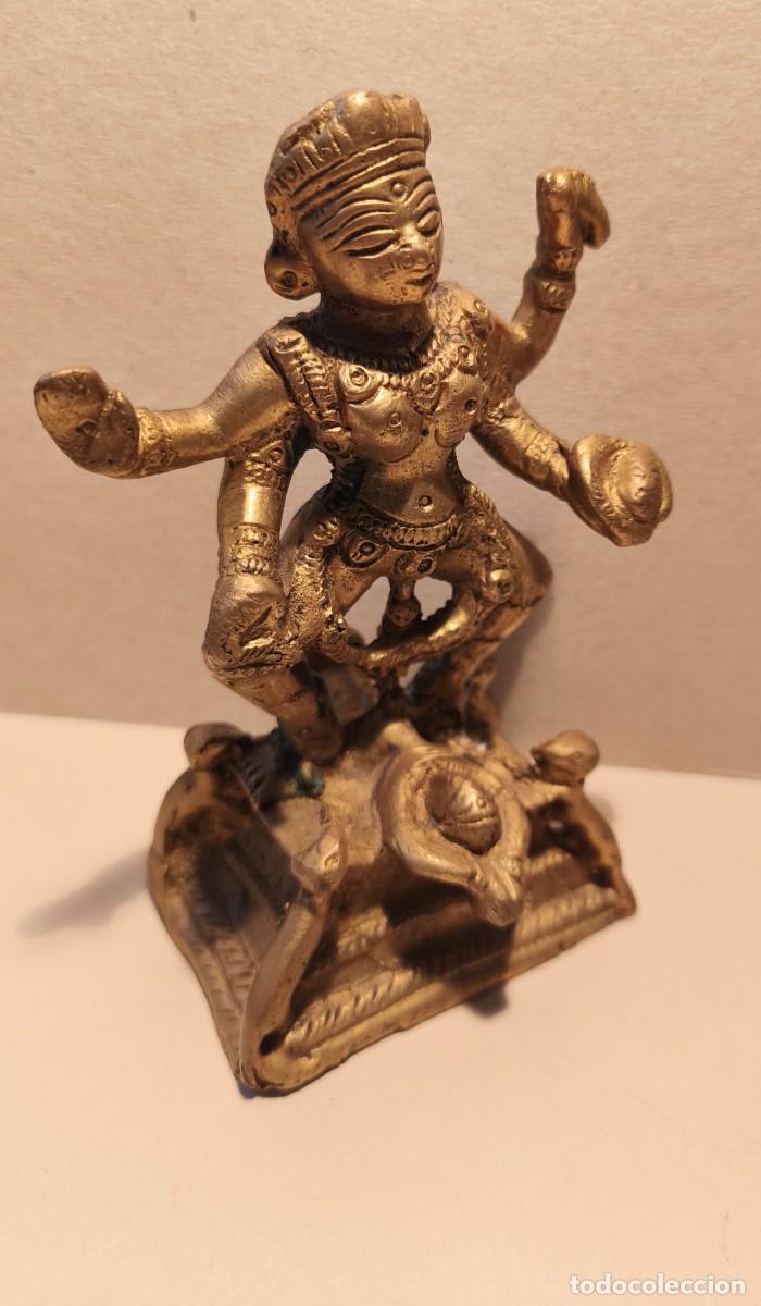 Arte: ESPECTACULAR DIOSA KALI DE BRONCE - Foto 5