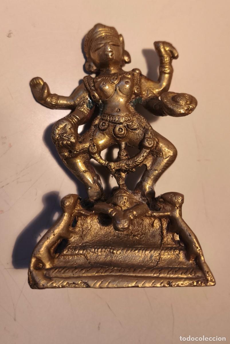 Arte: ESPECTACULAR DIOSA KALI DE BRONCE - Foto 6