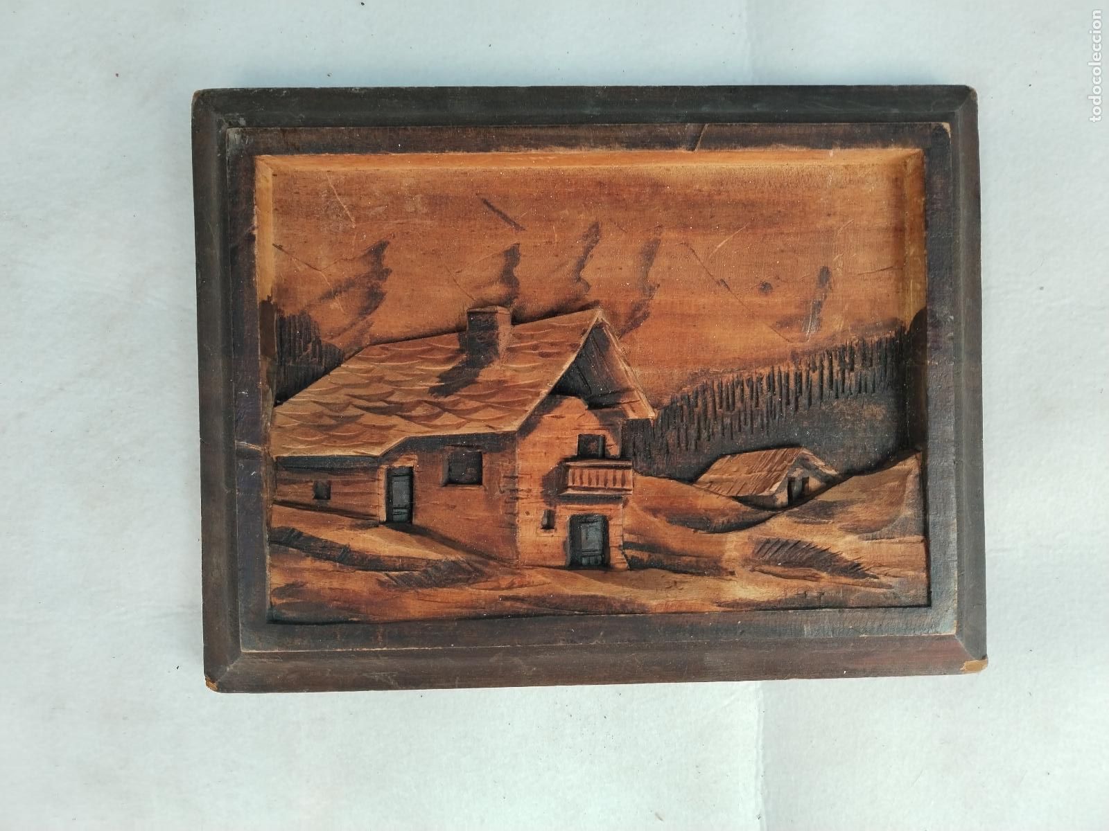 Arte: cuadro relieve tallado en madera - c182 - Foto 3