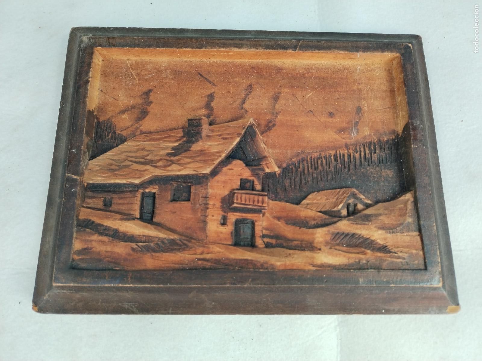 Arte: cuadro relieve tallado en madera - c182 - Foto 1