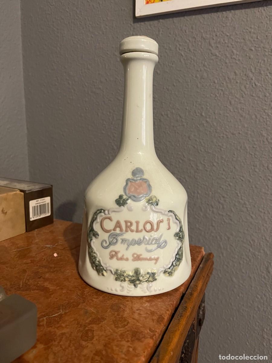 Arte: Botella Lladr&oacute; Brandy Carlos III - Foto 1