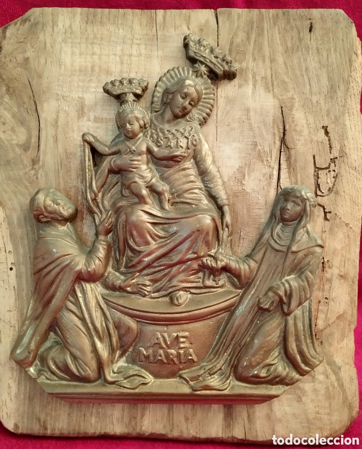 Arte: Antigua Ave Mar&iacute;a Bronce. - Foto 5