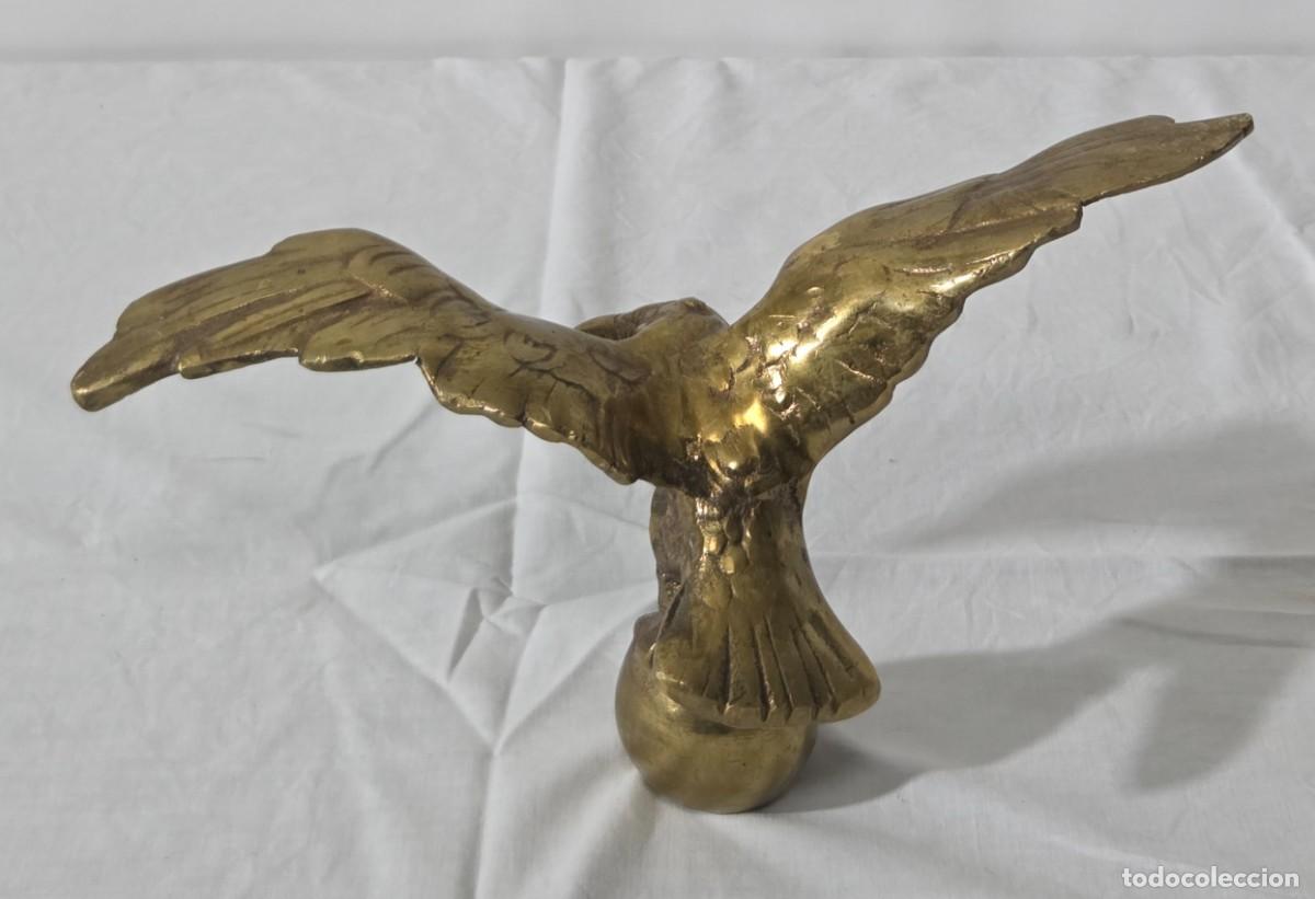 Arte: Aguila sobre esfera en bronce macizo - Foto 4