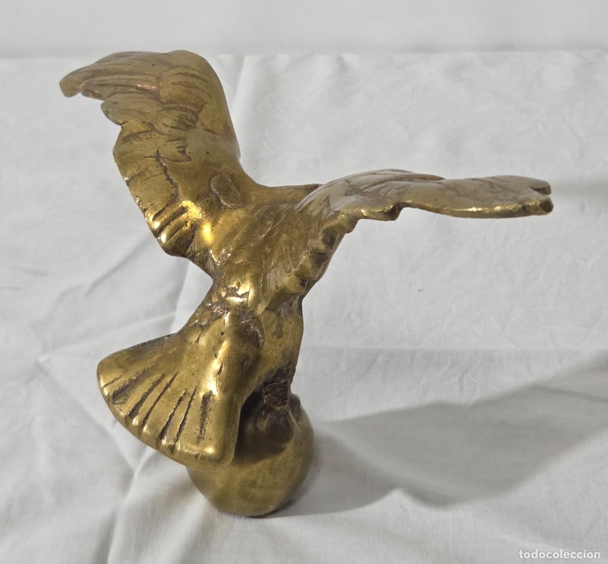 Arte: Aguila sobre esfera en bronce macizo - Foto 6
