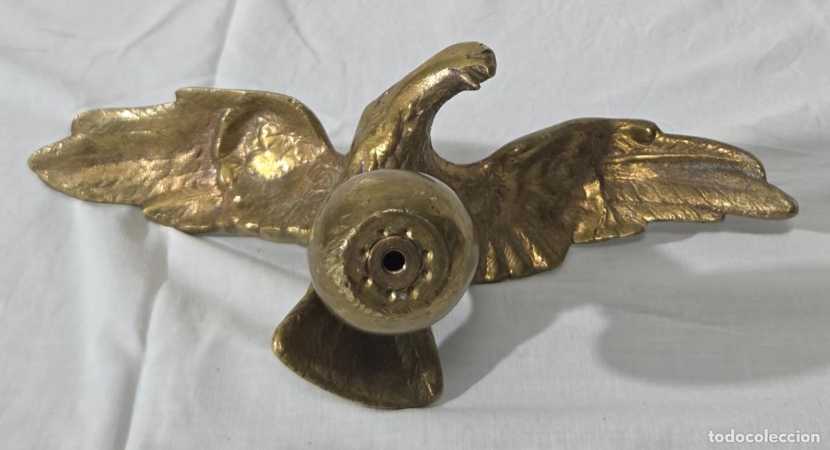 Arte: Aguila sobre esfera en bronce macizo - Foto 14